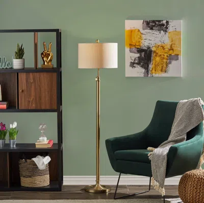 Ashley Adesso Simplee Barton Floor Lamp In Gold