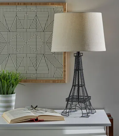Ashley Adesso Simplee Eiffel Tower Table Lamp In Black