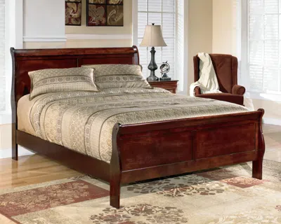 Ashley Alisdair King Sleigh Bed In Brown