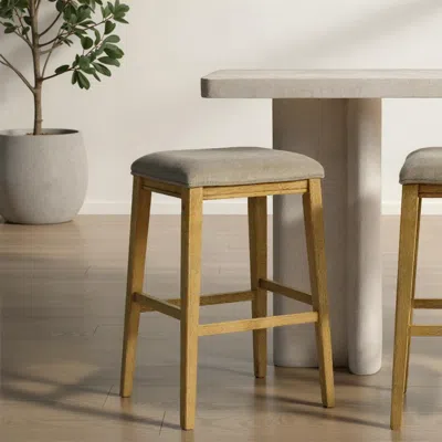 Ashley Armen Living Jane Bar Height Stool In Brown