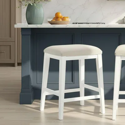 Ashley Armen Living Jane Counter Height Bar Stool In White