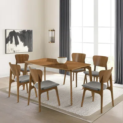 Ashley Armen Living Kalia Dining Table And 6 Chairs In Multi