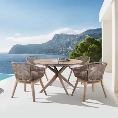 Ashley Armen Living Tutti Frutti Outdoor Dining Table And 4 Chairs