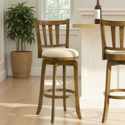 Ashley Armen Living Wren Bar Height Stool In Brown