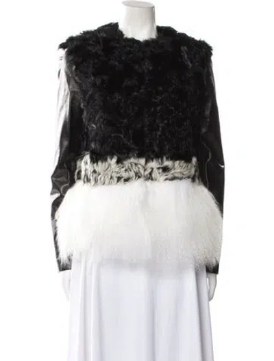 Pre-owned Ashley B Faux Fur Jacket W/ Tags In Black