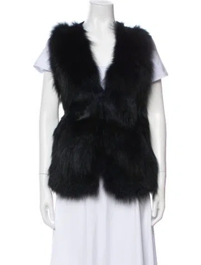 Pre-owned Ashley B Fur Fur Jacket In Gray