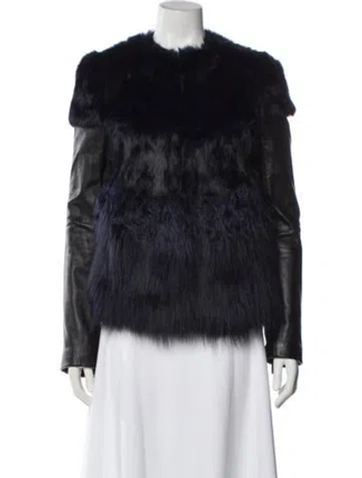 Pre-owned Ashley B Fur Fur Jacket In Grey
