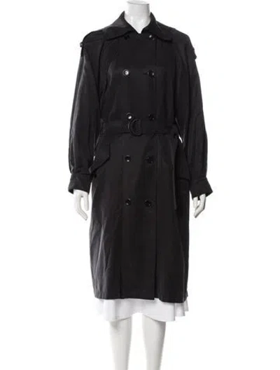 Pre-owned Ashley B Trench Coat In Black
