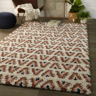 Ashley Balta Hadley Southwestern Shag 7' 10" X 10' Area Rug In Brown