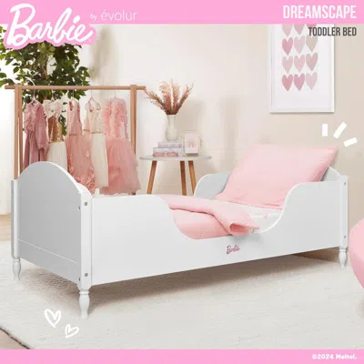 Ashley Barbie By Evolur Dreamscape Toddler Bed In White