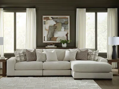 Ashley Barrelton 3-piece Modular Sectional With Chaise In Blue