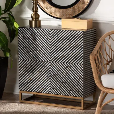 Ashley Baxton Studio Belenus 28" Accent Cabinet In Blue
