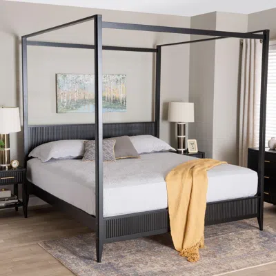 Ashley Baxton Studio Primrose King Canopy Bed In Pattern