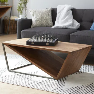 Ashley Bayberry Lane Open Frame Coffee Table In Brown