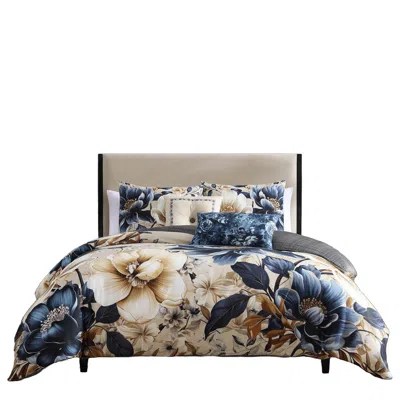 Ashley Bebejan English Manor 5 Piece Queen Comforter Set In Multi