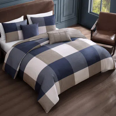 Ashley Bebejan® Masculine 5-piece Queen Comforter Set In Blue
