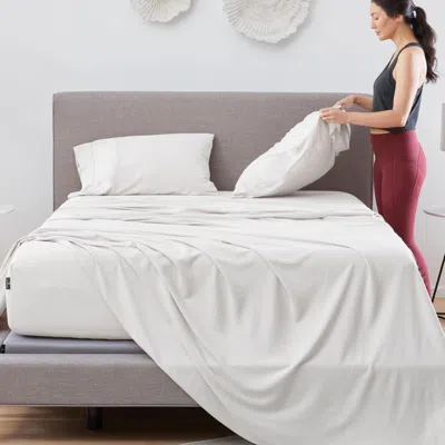 Ashley Bedgear Hyper-linen King Sheet Set In White