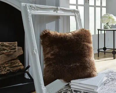 Ashley Bellethrone Pillow In Brown