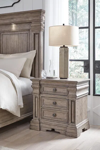 Ashley Blairhurst 29" 3 Drawer Charging Nightstand In Multi