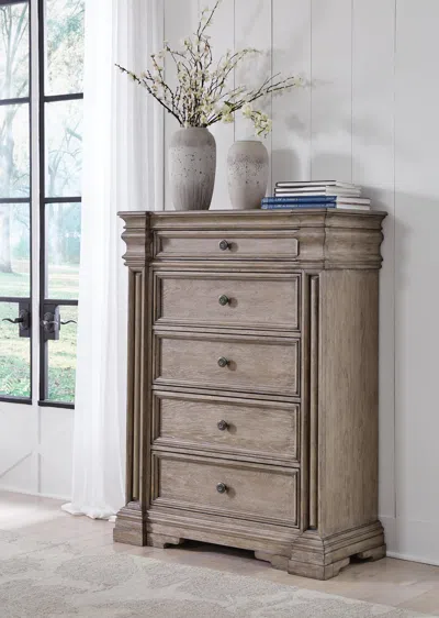 Ashley Blairhurst 5 Drawer Chest Of Drawers In Brown