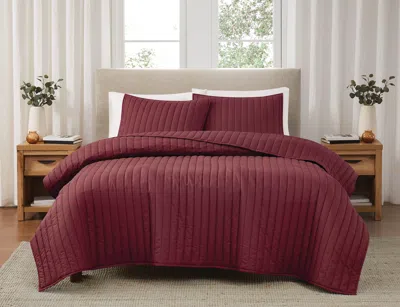 Ashley Brooklyn Loom 2-piece Twin Quilt Set In Brown