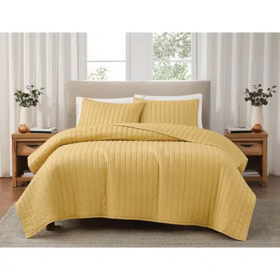 Ashley Brooklyn Loom 2-piece Twin Quilt Set In Metallic