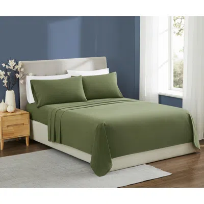 Ashley Brooklyn Loom Essential 3-piece King Sheet Set In Green