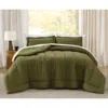 Ashley Brooklyn Loom Percale 3-piece King Comforter Set In Green