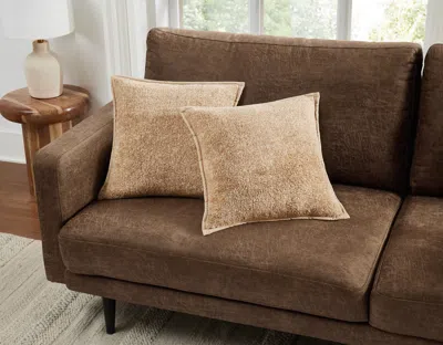 Ashley Brooklyn Loom Pillow In Brown