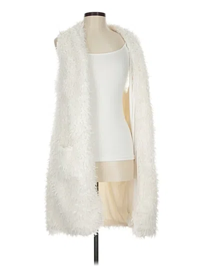 Pre-owned Ashley By 26 International Cardigan Sweater In White