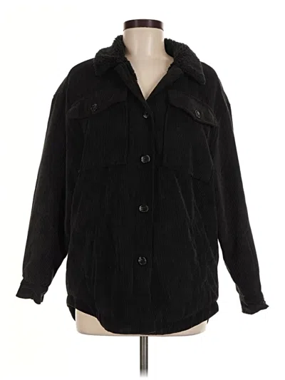 Pre-owned Ashley By 26 International Faux Fur Jacket In Black