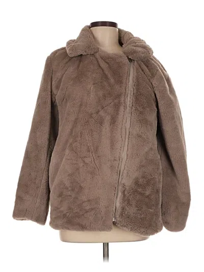 Pre-owned Ashley By 26 International Faux Fur Jacket In Brown