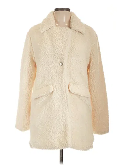 Pre-owned Ashley By 26 International Faux Fur Jacket In White