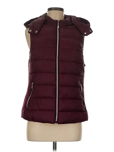 Pre-owned Ashley By 26 International Vest In Burgundy
