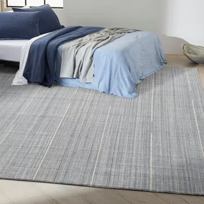 Ashley Calvin Klein Architectura 7'9" X 9'9" Area Rug In Blue