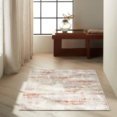 Ashley Calvin Klein Rush Abstract 3'2" X 5' Accent Rug In Pink