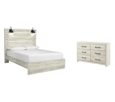 Ashley Cambeck Queen Panel Bed With Dresser In Neutral