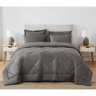 Ashley Cannon 200 Thread 3-piece Full/queen Comforter Set In Gray