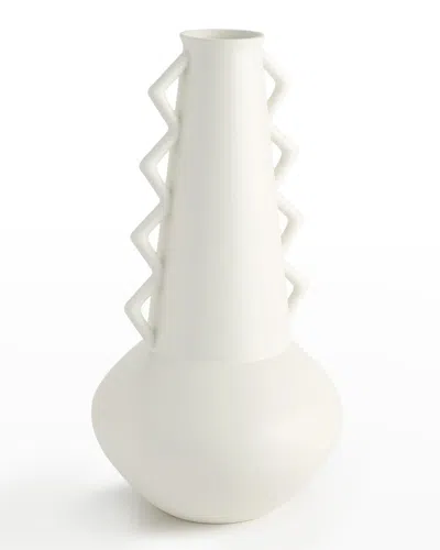 Ashley Childers For Global Views Crete Slim Decorative Vase - 20" In White