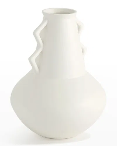 Ashley Childers For Global Views Crete Wide Decorative Vase - 14"t In White