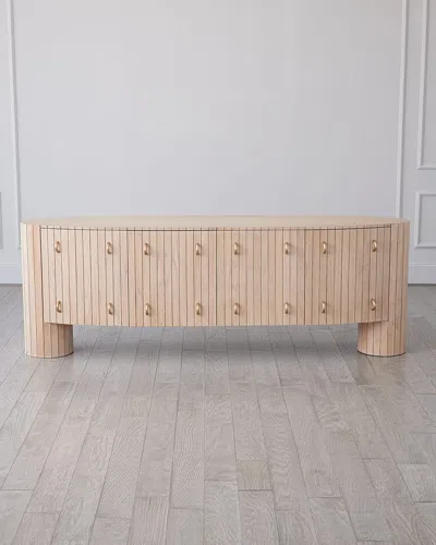 Ashley Childers For Global Views Luna Media Console In Cream