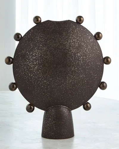 ASHLEY CHILDERS FOR GLOBAL VIEWS SPHERES COLLECTION BRONZE VESSEL