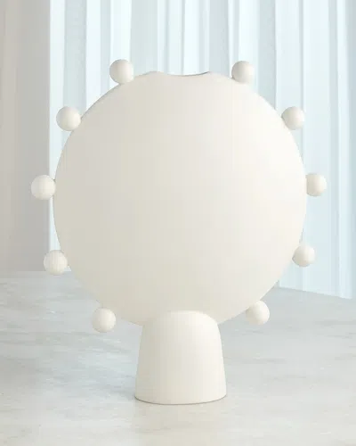 Ashley Childers For Global Views Spheres Collection White Vessel