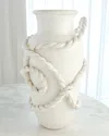 Ashley Childers For Global Views Twisted Amphora Vase In White