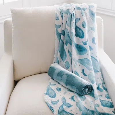 Ashley Crane Baby Caspian Swaddle Wrap (set Of 2) In Blue
