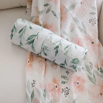 Ashley Crane Baby Parker Swaddle Wraps (set Of 2) In White