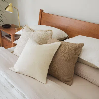 Ashley Crane Home Calm Decorative Throw Pillow In White