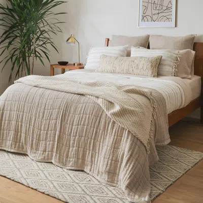 Ashley Crane Home Calm Euro Sham In Brown