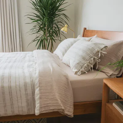 Ashley Crane Home Calm Nest Sham In White