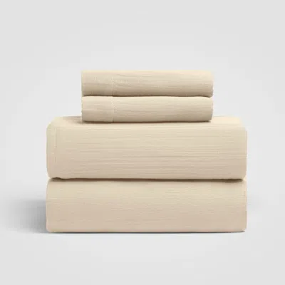 Ashley Crane Home Dune 4 Piece King Sheet Set In Brown